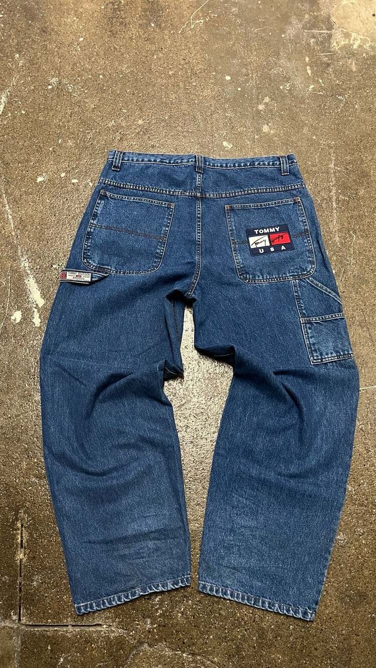 Vintage Tommy Hilfiger Jeans Baggy Y2K Skater Carpenter Skate pants